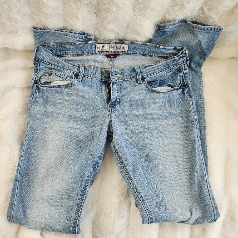 Hollister Laguna Skinny Light Wash 7R Low Rise 2000's